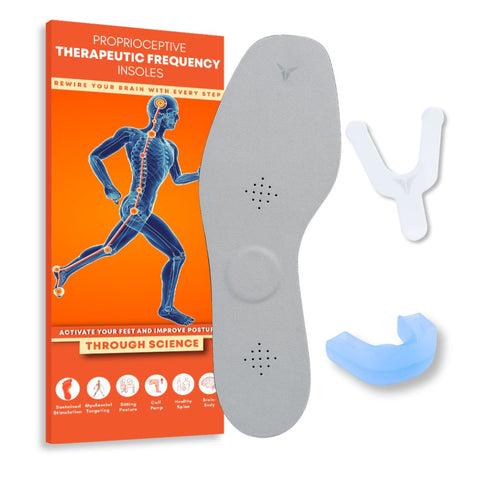 Fix My Posture Bundle with therapeutic insoles for flat feet and functional activator for mouth breathing