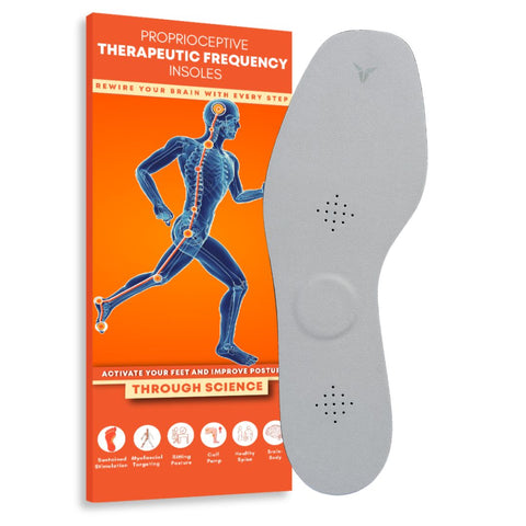 Therapeutic insoles for posture correction through foot stimulation