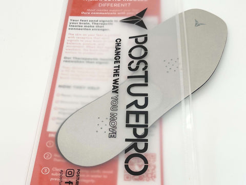 Medical grade insoles for heel pain and back pain with foot receptor activation guide