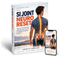 SI Joint Neuro Reset ebook cover by Annette Verpillot, shown as a book and on a phone: why your SI joint keeps getting stuck