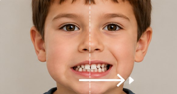 Move your jaw to the right