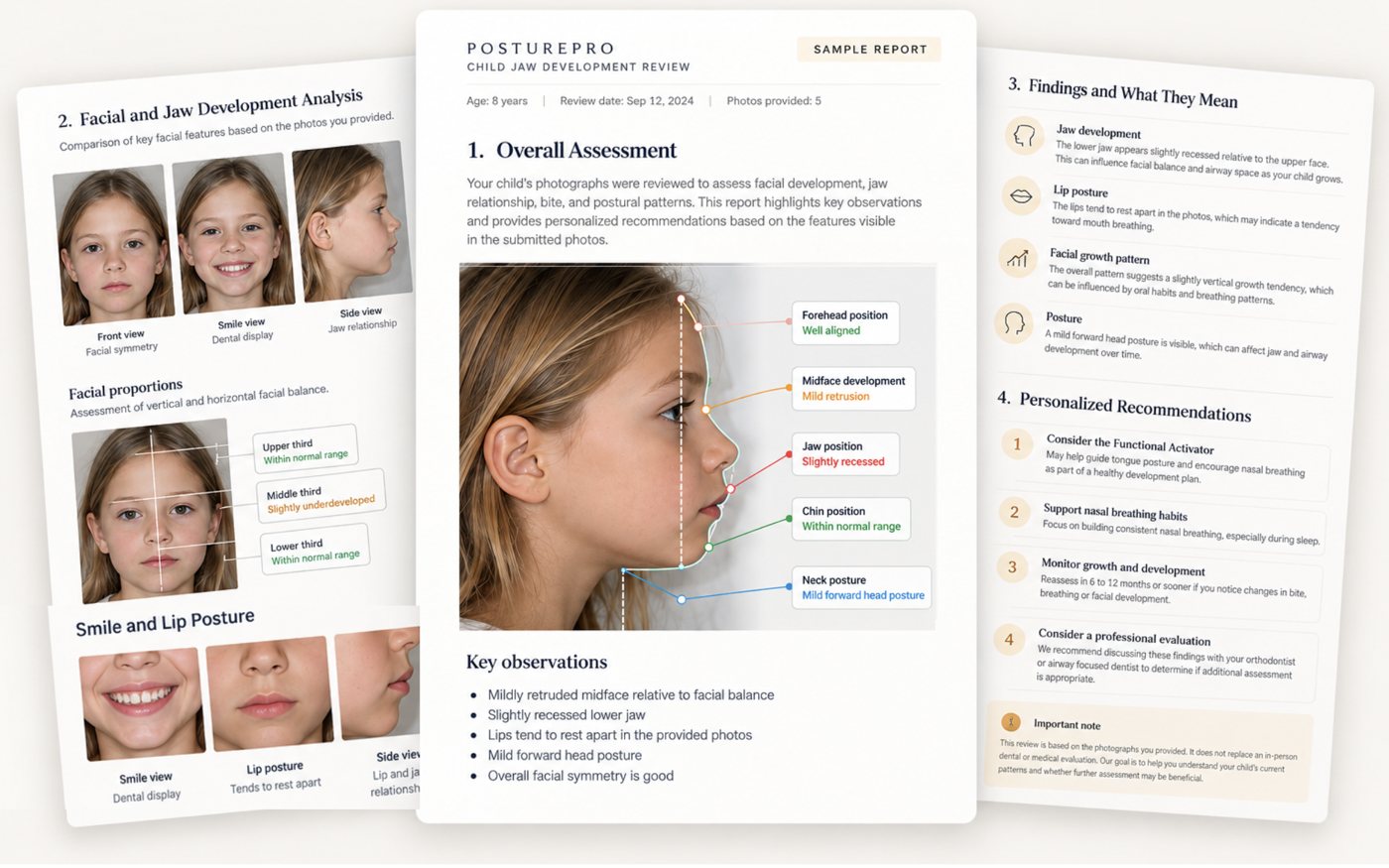 Sample Child Jaw Development Review report