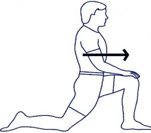 Half-Kneeling Hip (and Quad!) Stretch 